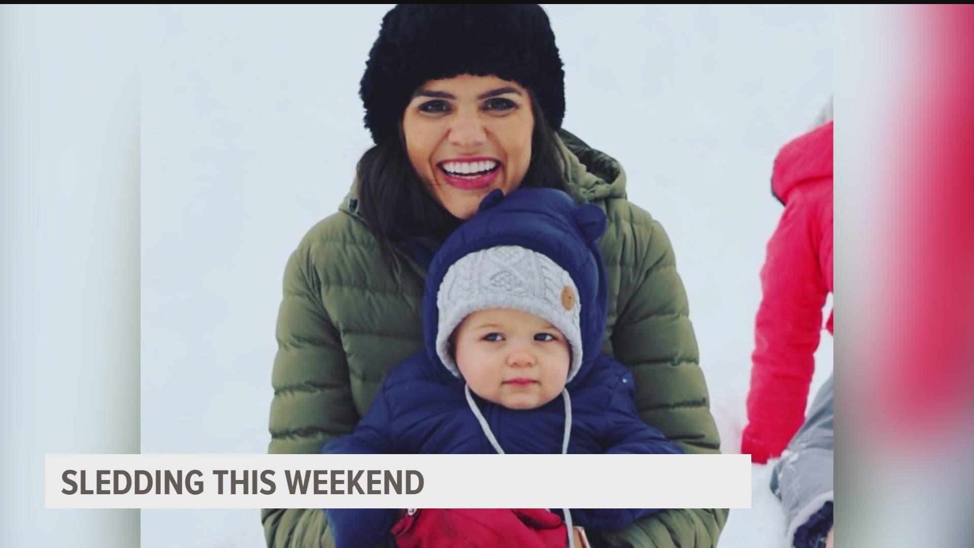Good Morning Iowa anchor Sabrina Ahmed and executive producer Ryan Morris take their kiddos sledding on the first weekend of the new year!