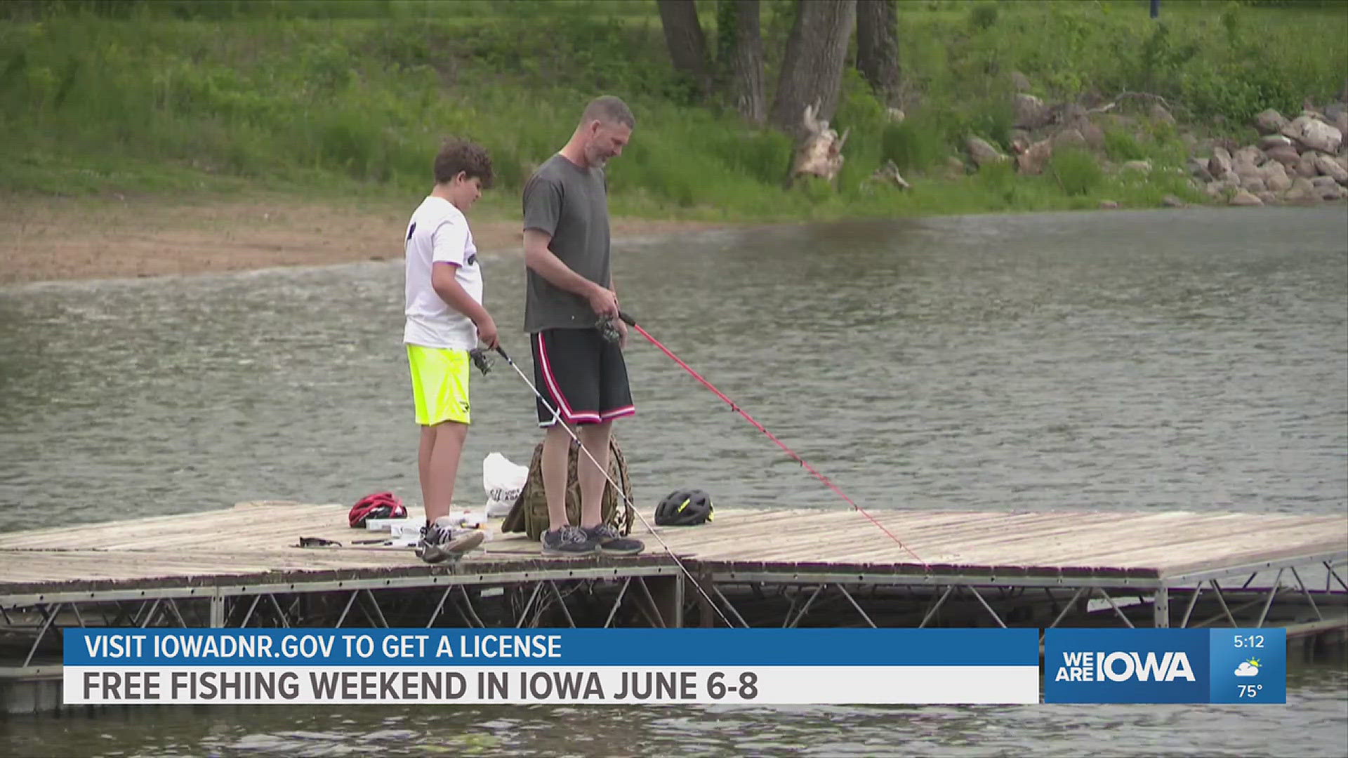 Visit the Iowa DNR's website for a fishing license this summer.