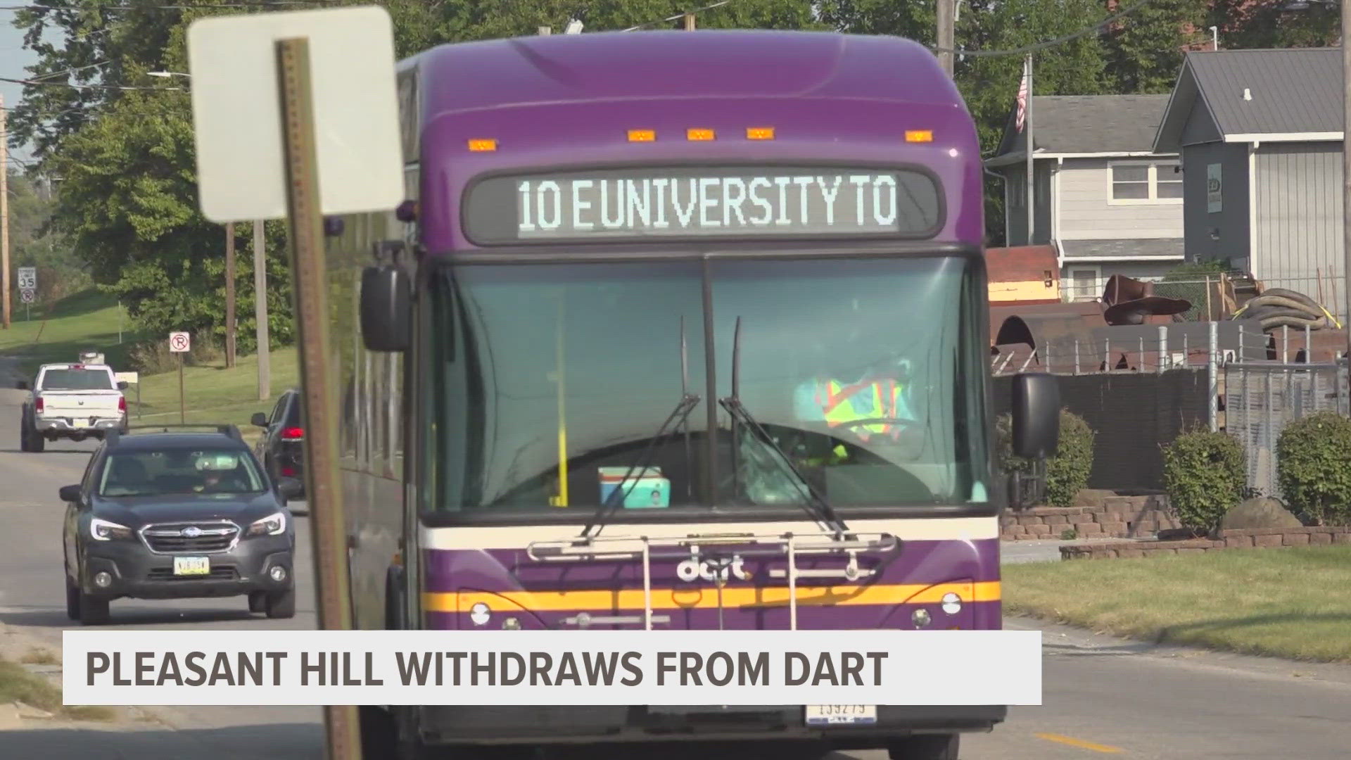 At this time, DART serves 12 different cities throughout the metro. The Southeast Polk park-and-ride location during the Iowa State Fair would also be eliminated.