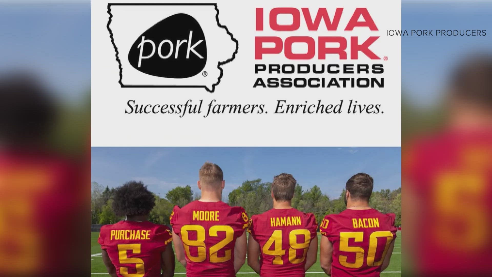 Iowa Pork Producers Sign Nil Deal With Isu Players Purchase Moore Hamann And Bacon 8579