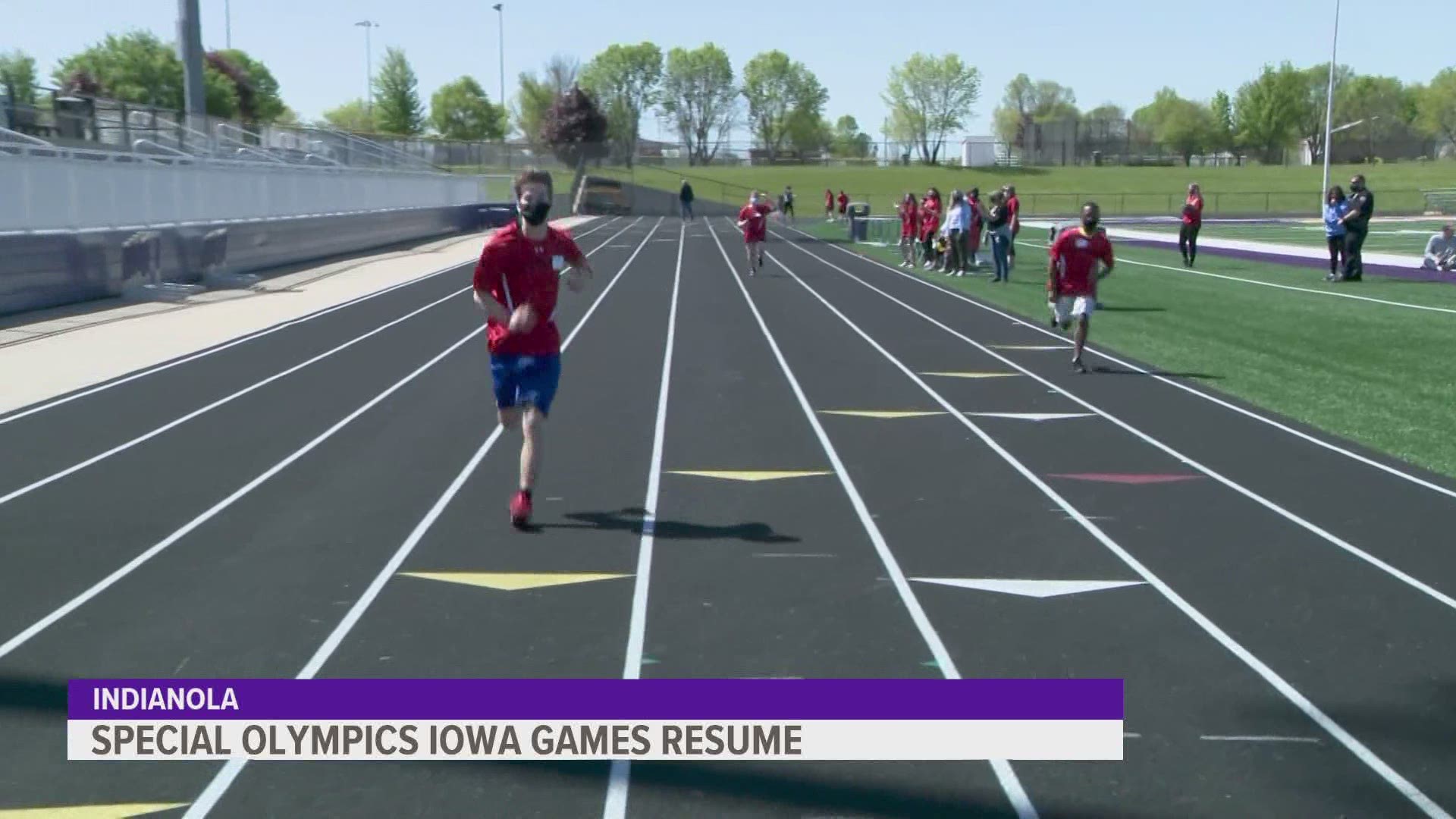 For the first time in 15 months, athletes with Special Olympics Iowa were able to take to the field. Literally.