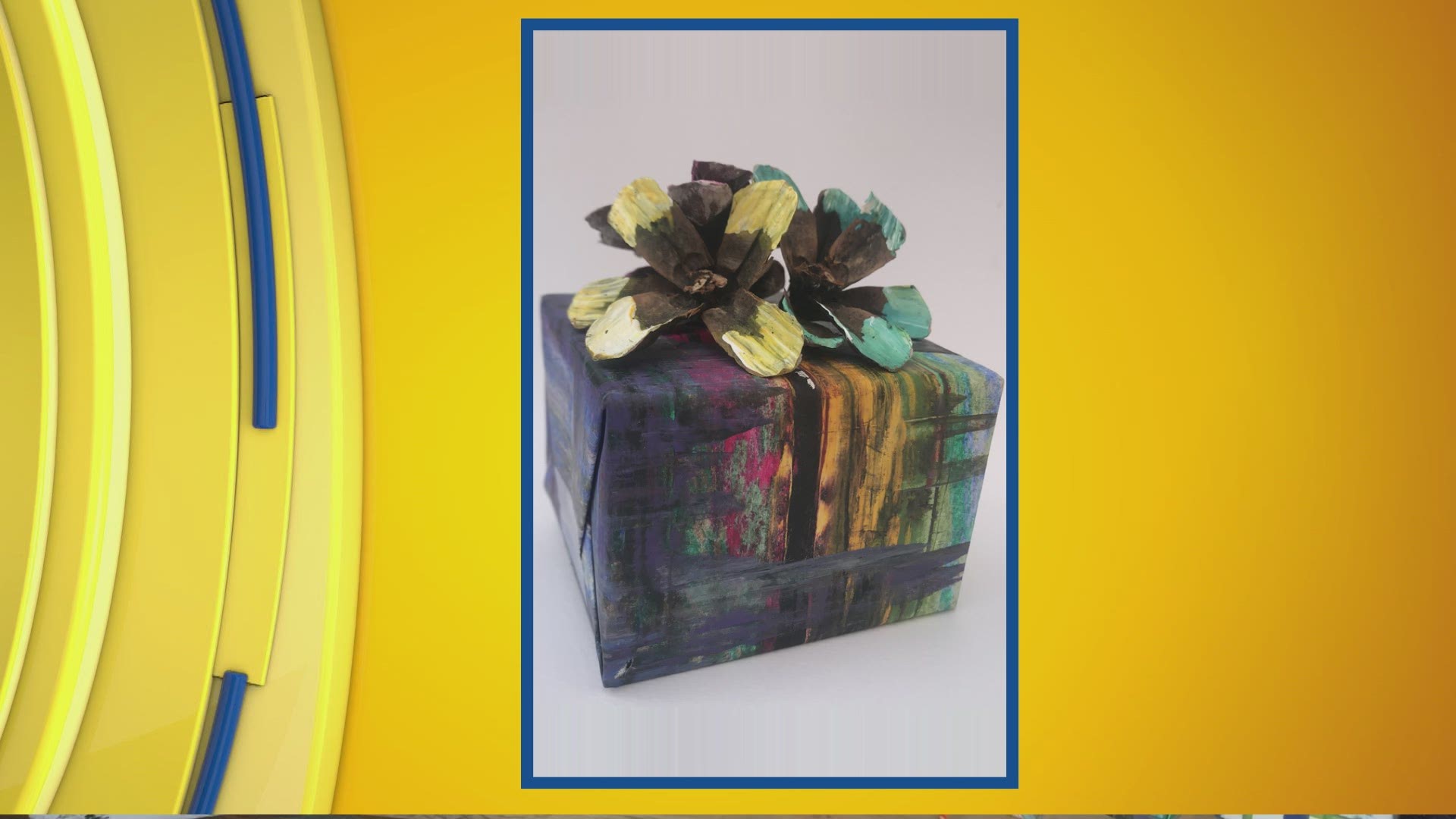 Michele wraps gifts this morning on 'Iowa Live'