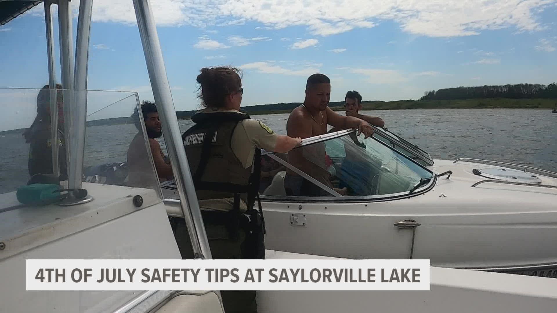 "Make good choices. You are not the only one out here," said Caitlyn Whipple, a member of the Iowa DNR water patrol.