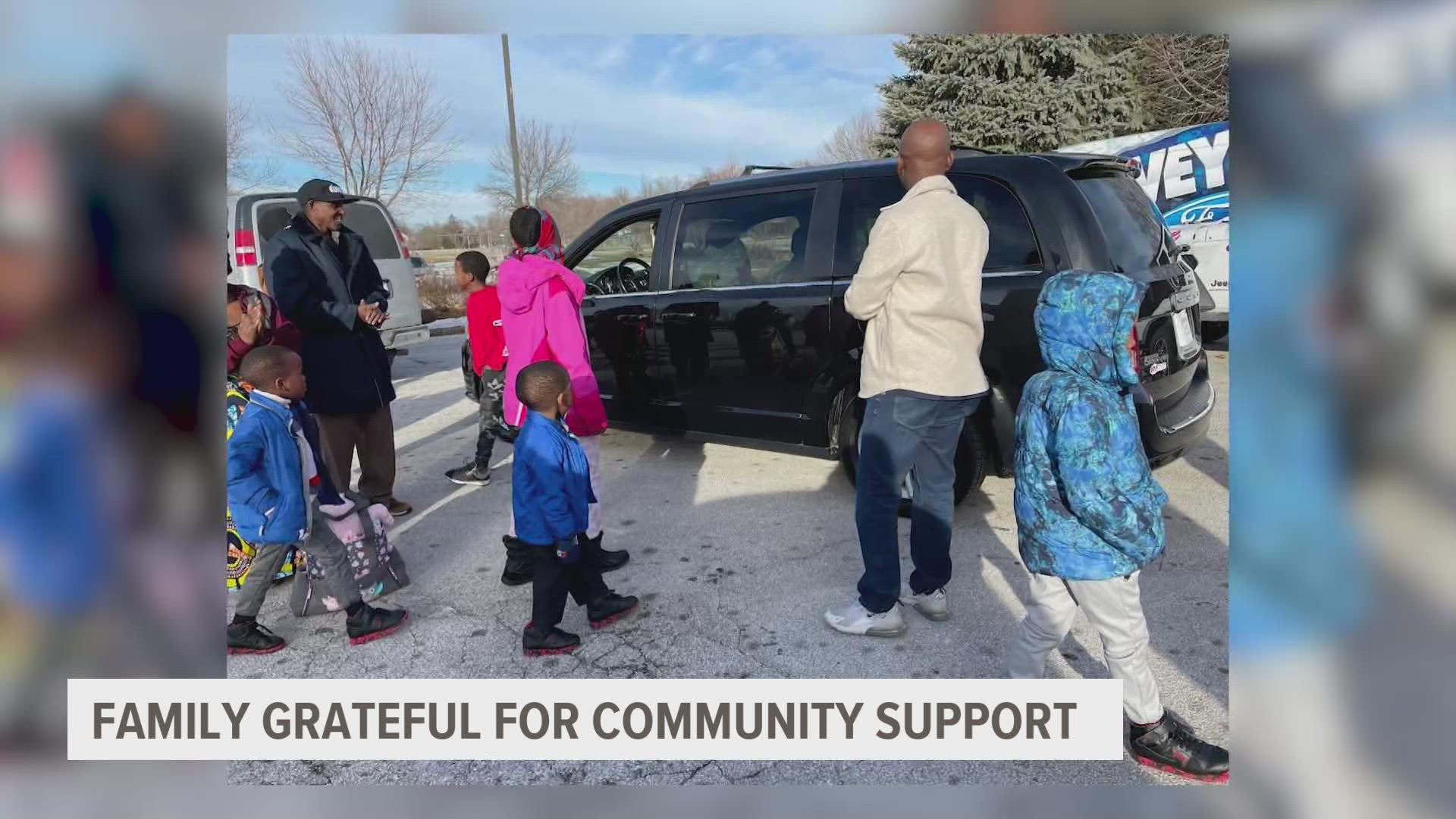 The grandparents for the five kids who lost both parents only four months apart said they are overjoyed with the amount of community support they have been receiving