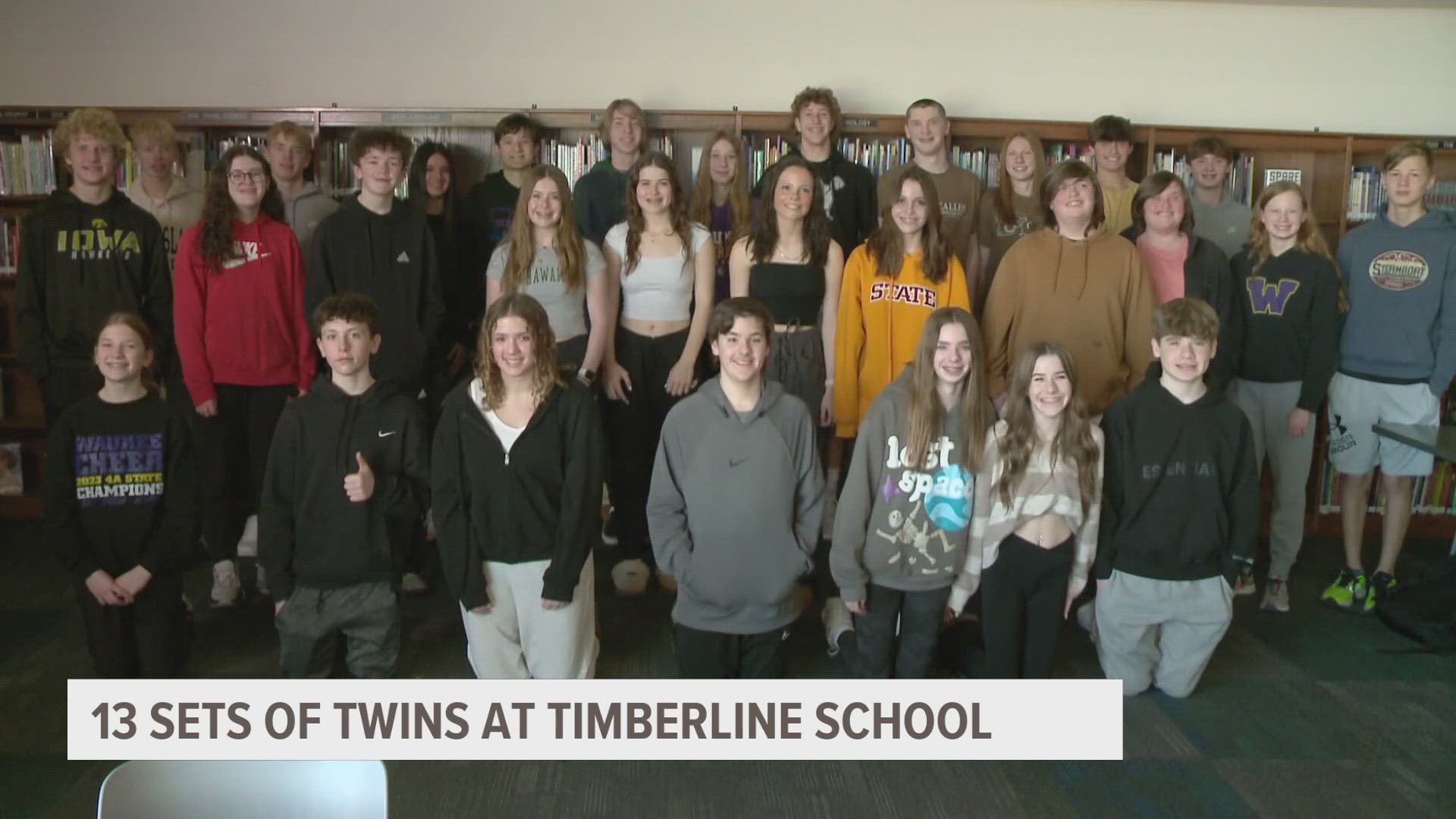 Waukee Timberline School has 13 sets of twins and a set of triplets in the class of 2027