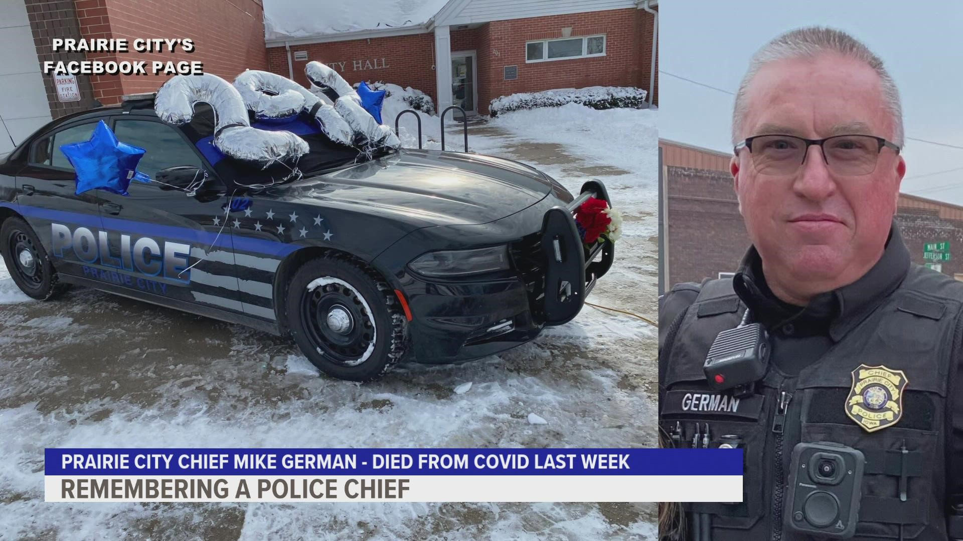 Chief Mike German had served the community since 2014.