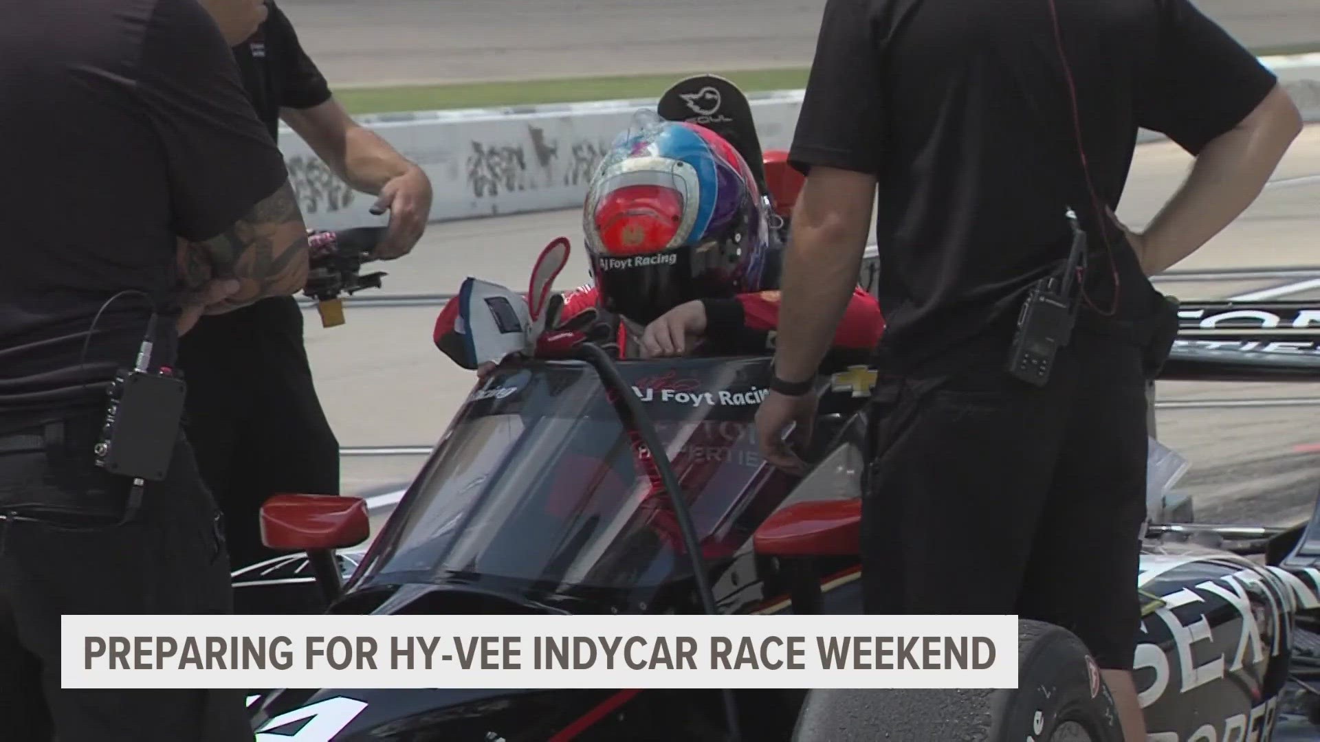 Hy-Vee IndyCar race weekend is about a month away, but on Wednesday, drivers took to the track to do some testing.