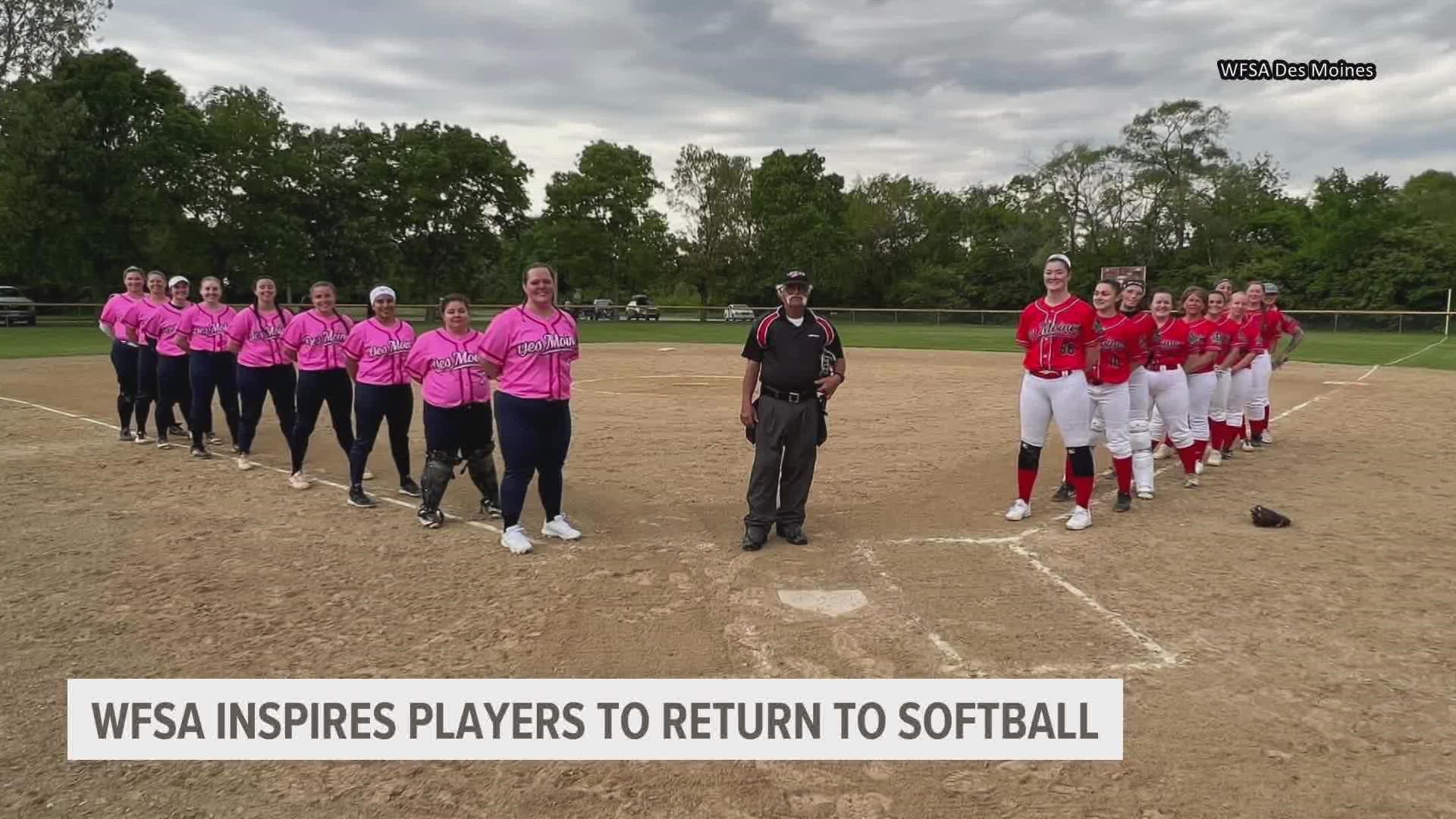 Besides college ball and playing professionally, there aren't many other opportunities
for women who want to continue playing competitive softball.