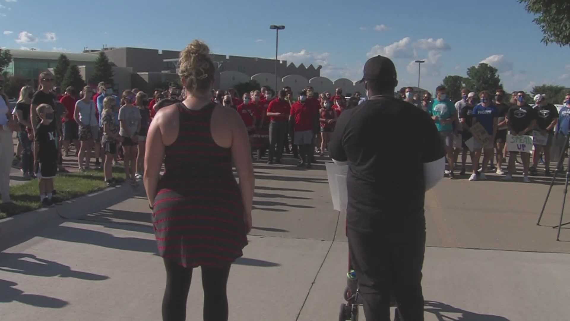 Peaceful protest in Waukee calls for social justice