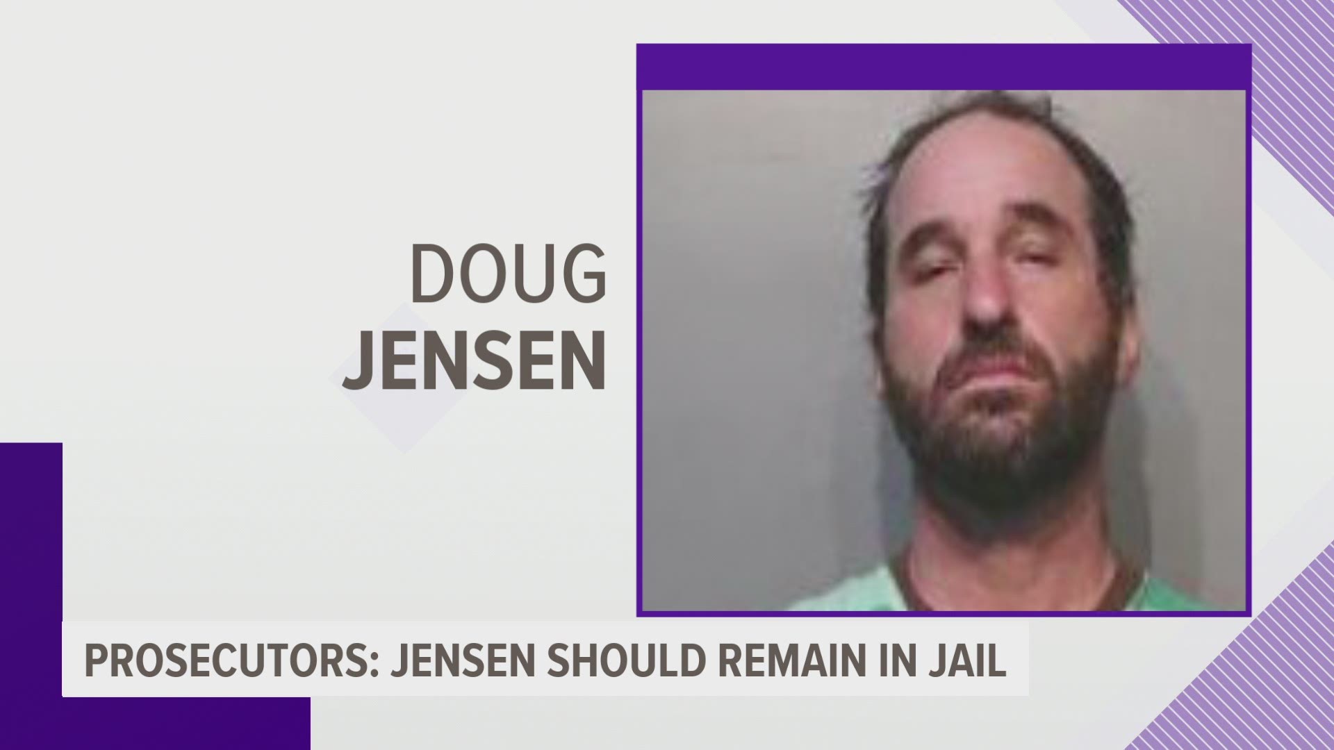 Doug Jensen's defense team argued he should be released from jail as he waits for trial.