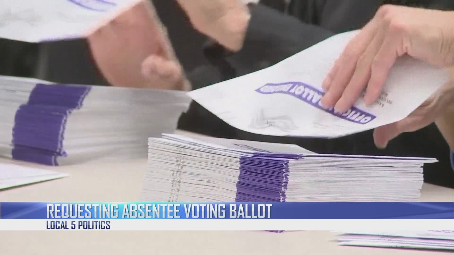 First day for requesting absentee voting ballots