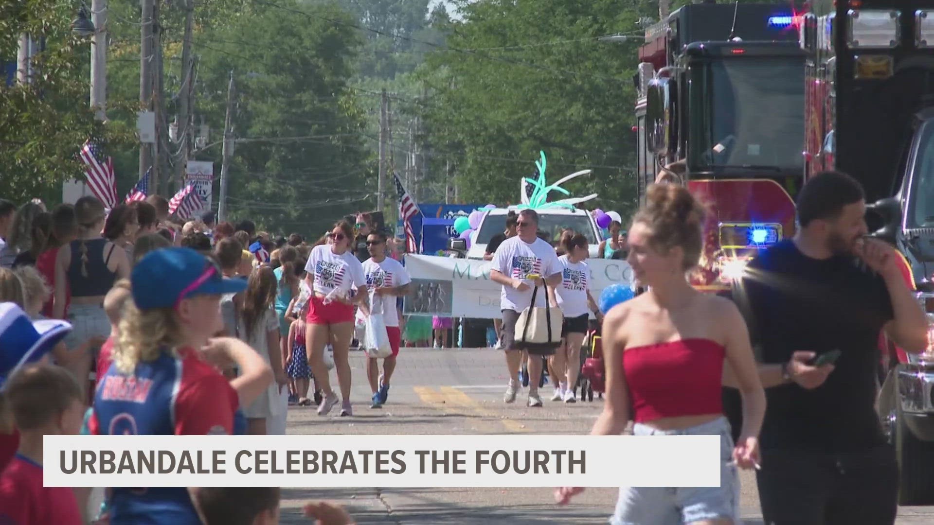As Urbandale celebrated Independence Day with a parade and plenty of festivities, former Vice President Mike Pence stopped by to celebrate.