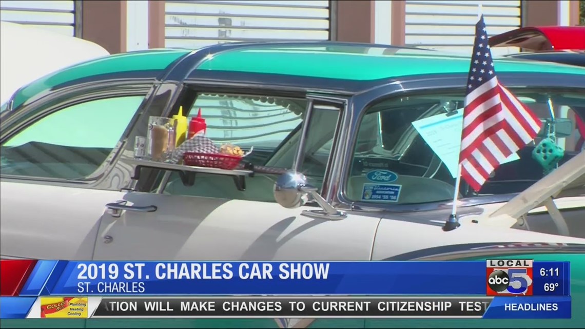 Car lovers relax despite heat at St. Charles Car Show