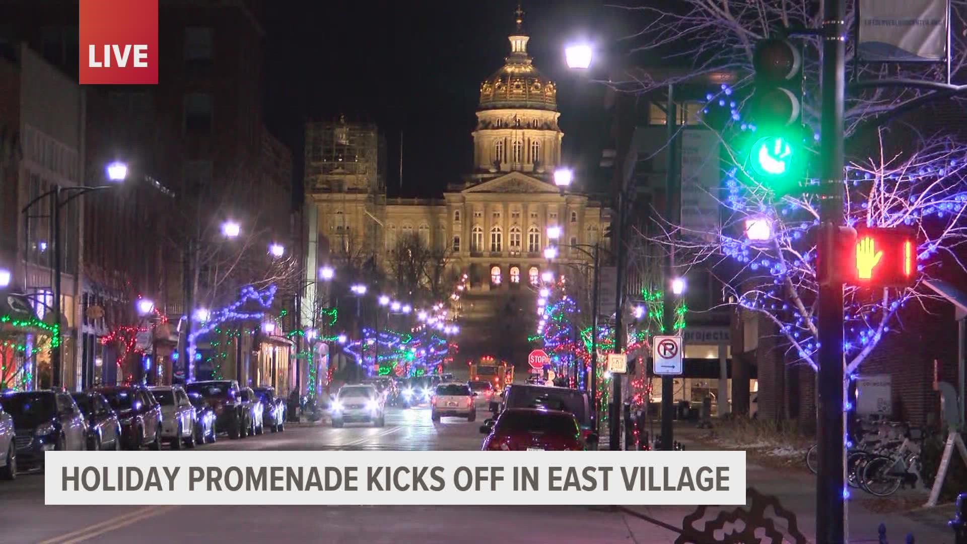 The Holiday Promenade will fill East Village with festive activities, entertainment and family fun next week on Nov. 25 as well as Dec. 2, 9 and 16.