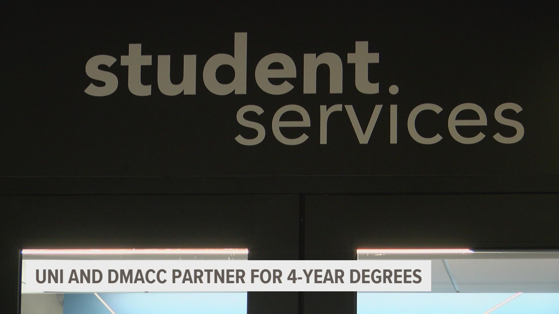 Through scholarships DMACC students may be eligible to earn their four-year degree from UNI while paying DMACC tuition prices