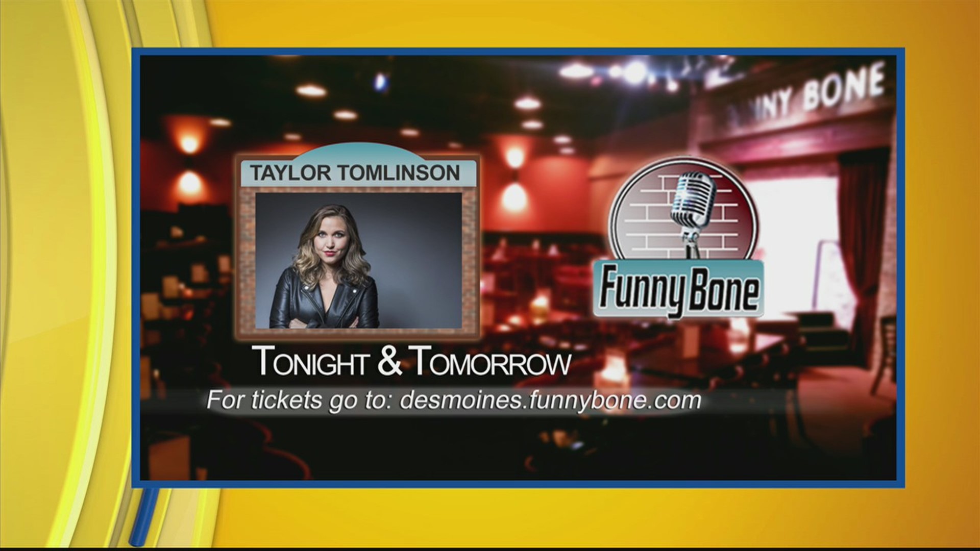 Taylor Tomlinson headlining at the Funny Bone this weekend