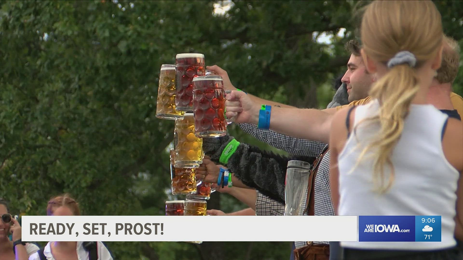 Iowans celebrated Oktoberfest traditions in true German style on Saturday at Water Works Park.