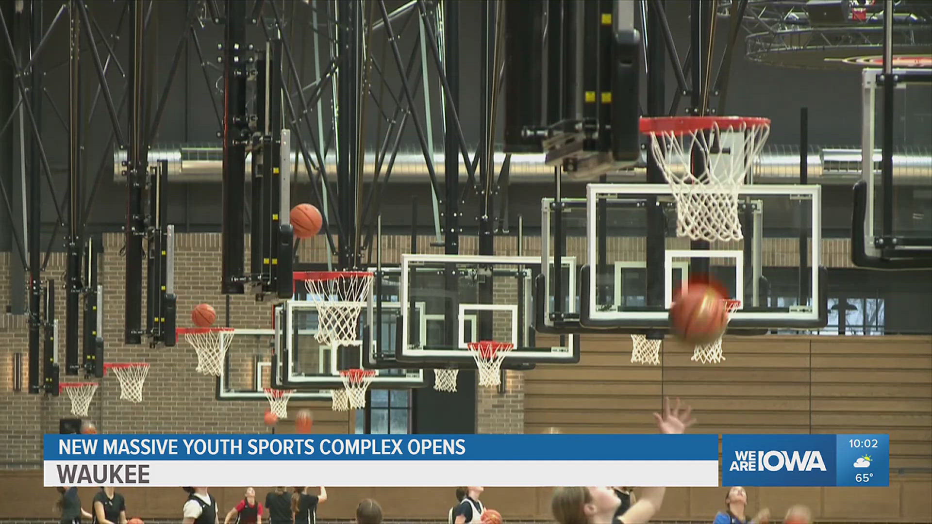 The complex is made up of two 70,000-square-foot fieldhouses.