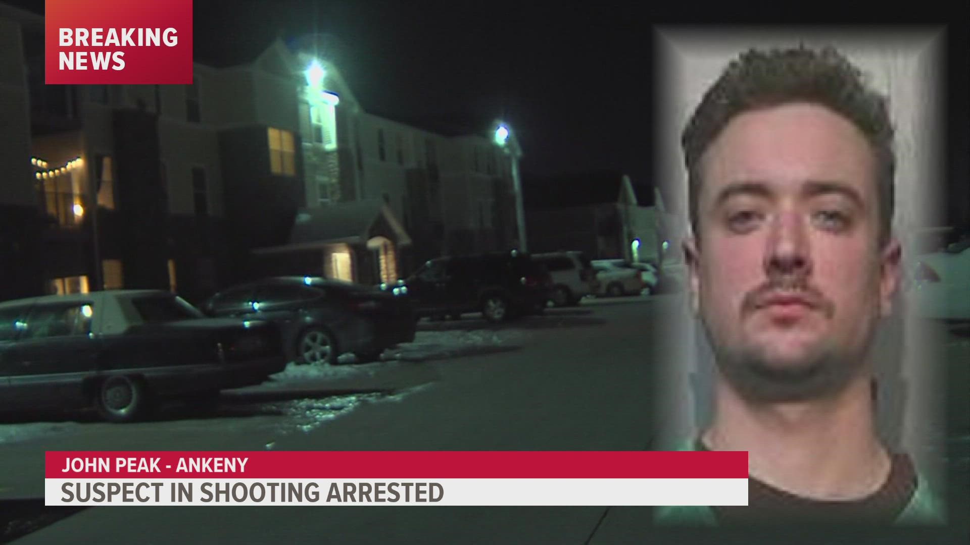 John Peak intentionally shot the victim while intoxicated, according to a criminal complaint.