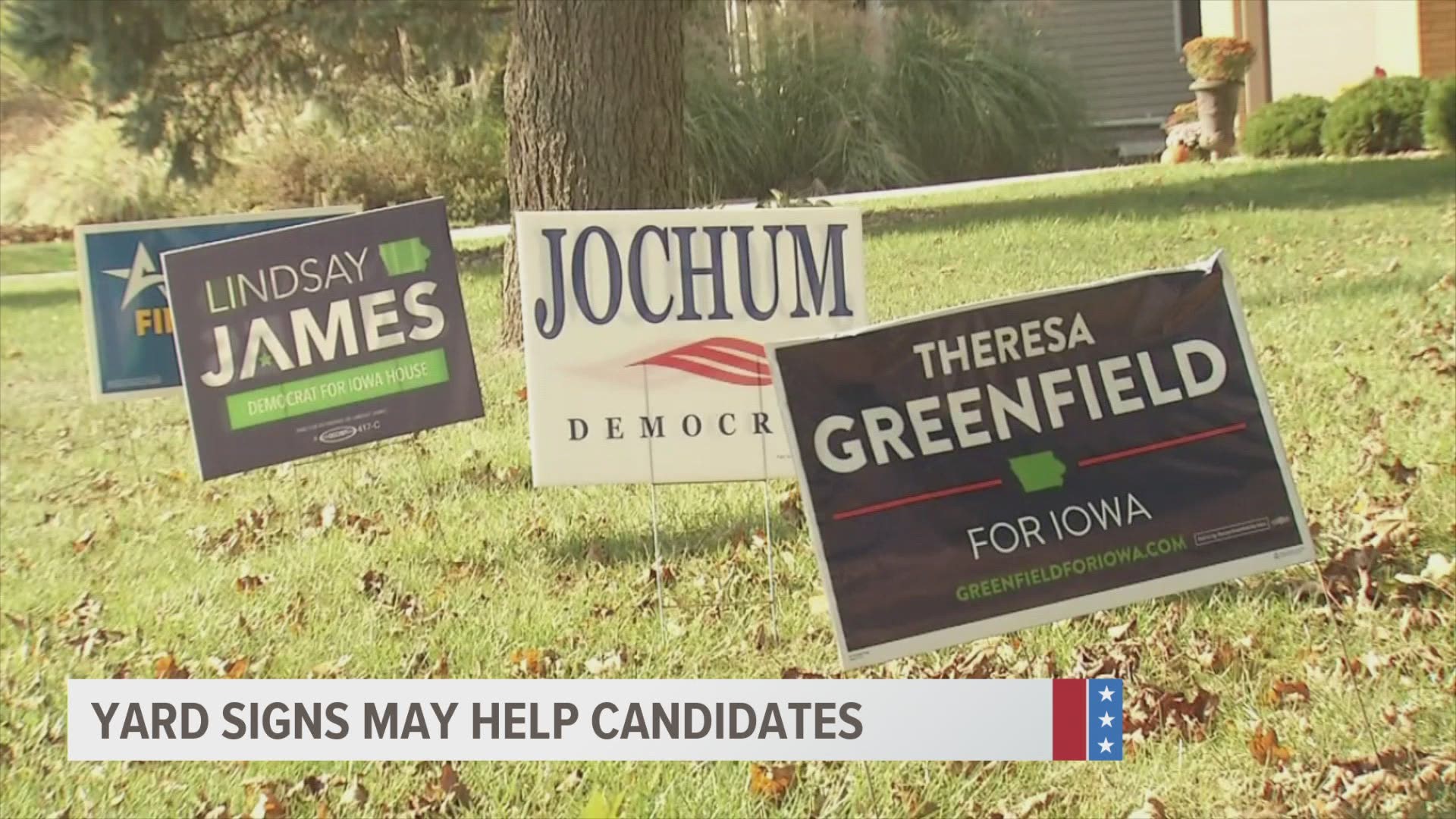While it doesn't matter much for the presidency, political signs can help earn a candidate a point or two, especially among local candidates.