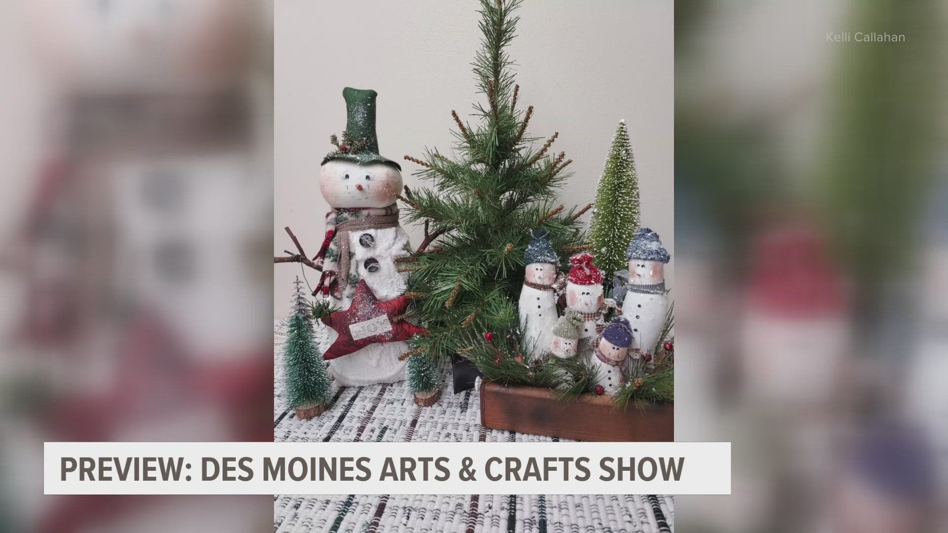 With more than 300 talented exhibitors from eight states, the annual Holiday Arts & Crafts Show is taking place at the Iowa State Fairgrounds this weekend.