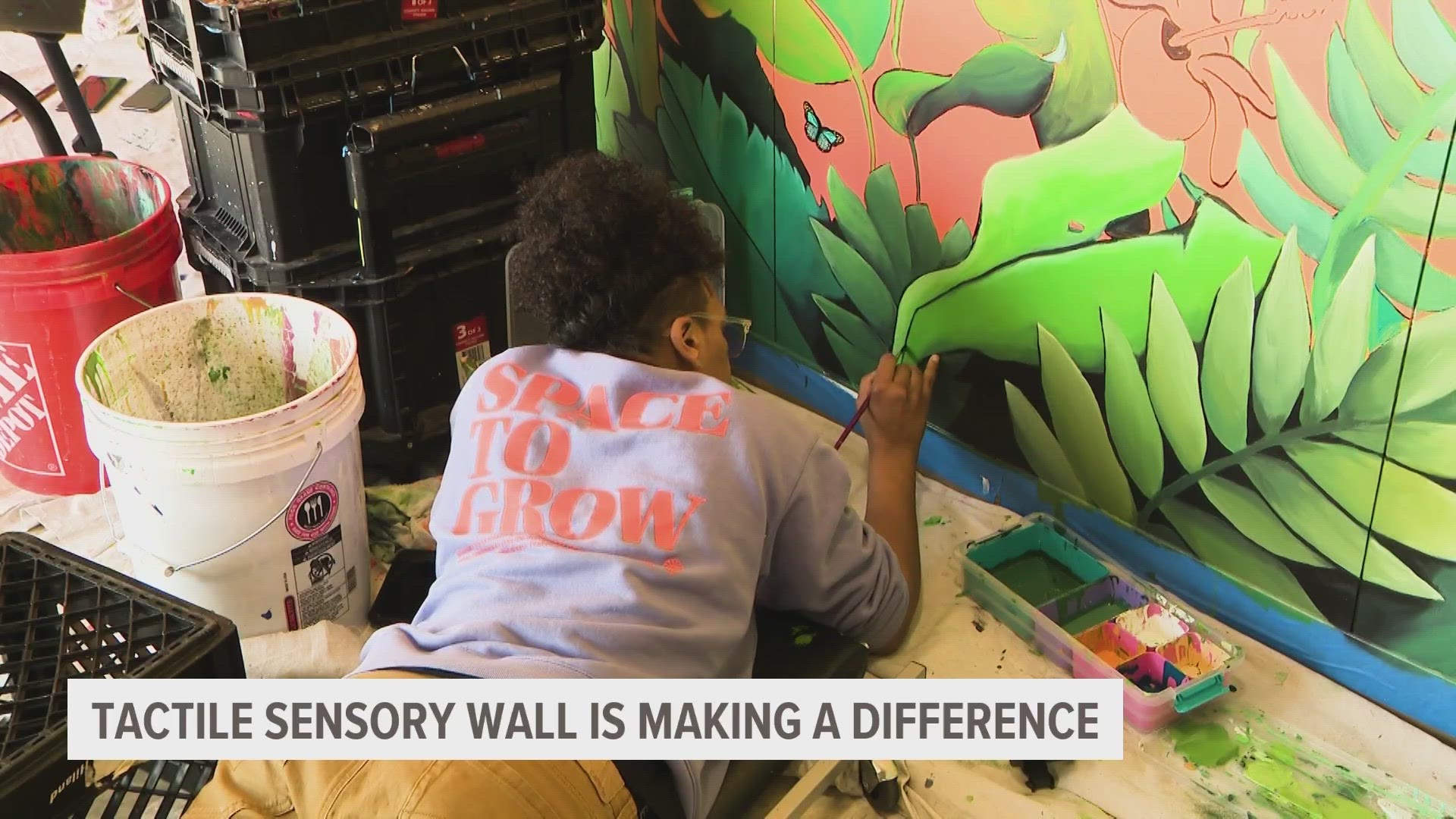 Local artists are collaborating with King Elementary to give kids a place of peace and artistic inspiration.