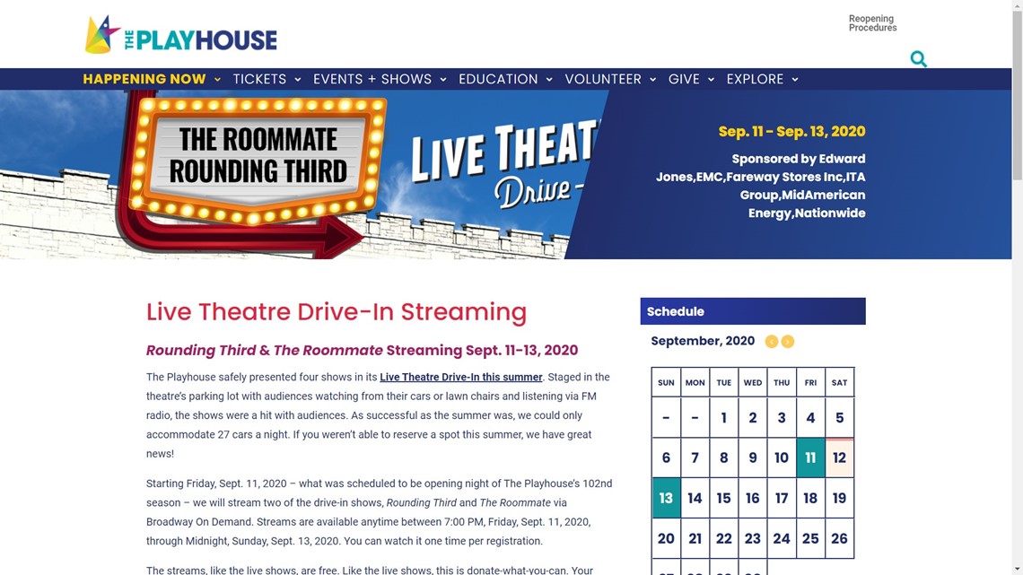 Des Moines Playhouse streaming shows this weekend