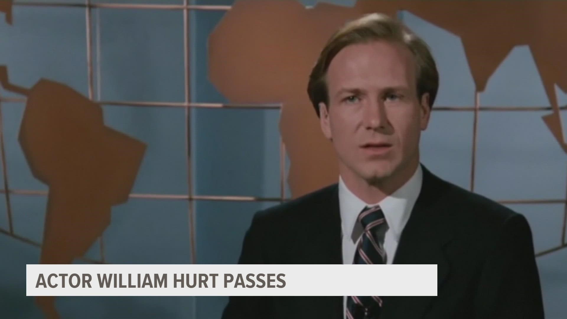 In a long-running career, William Hurt earned three consecutive Academy Award nominations for Best Actor, winning for 1985's “Kiss of the Spider Woman.”