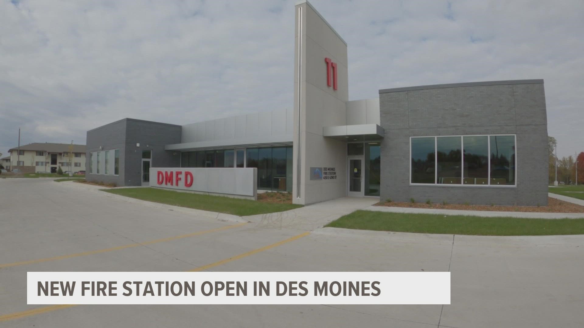 Des Moines Fire Department Chief John Tekippe said the new station on E 42nd Street near Hubbell will cut response time in half for some areas of the city.