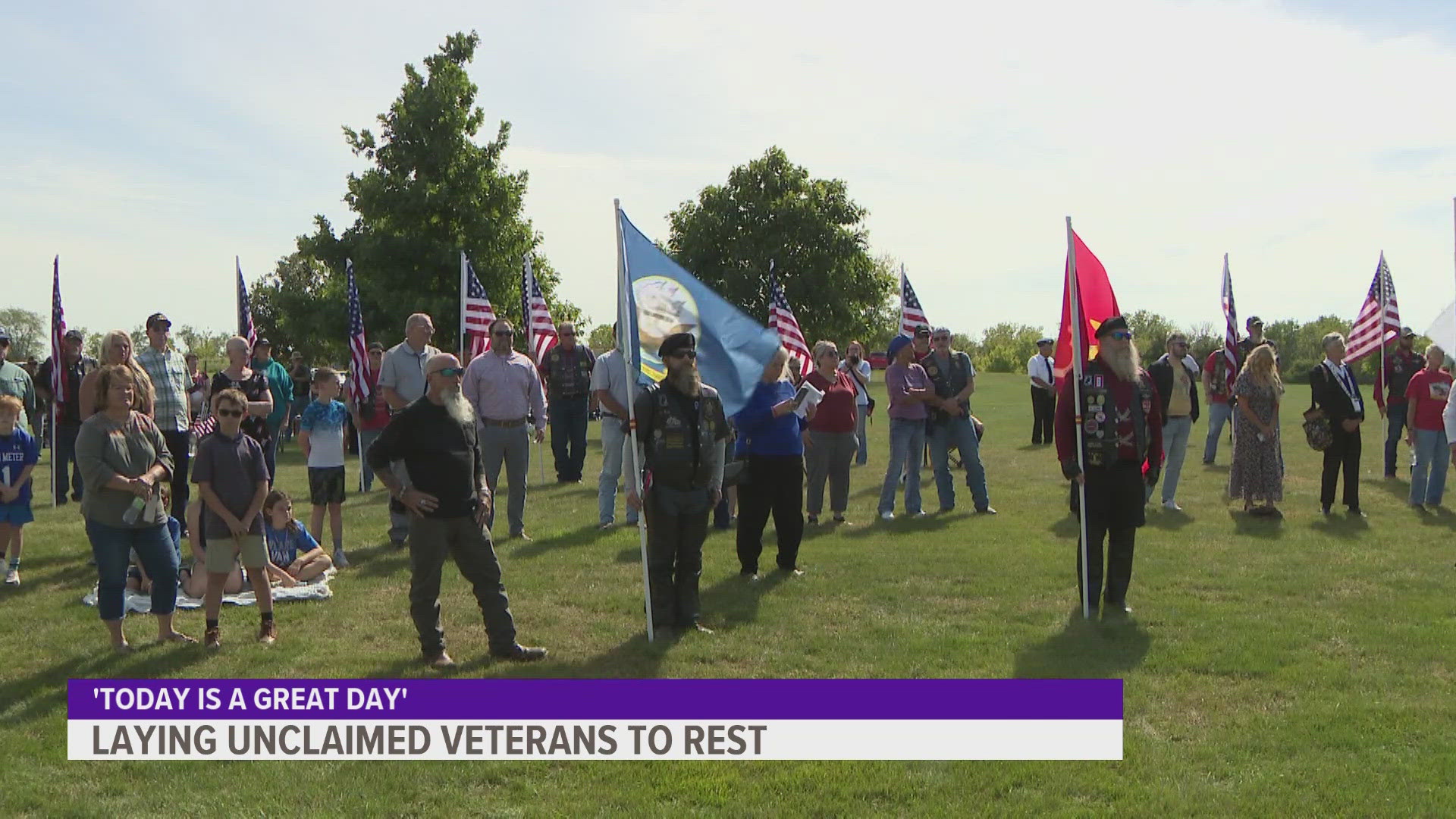 In the past six years, 70 unclaimed veterans and spouses have been laid to rest. Friday's ceremony was the first to have all five military branches present.