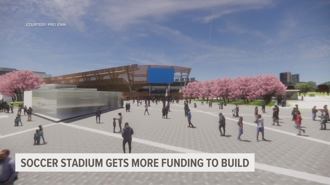 Pro soccer stadium opening in Des Moines pushed back to 2025