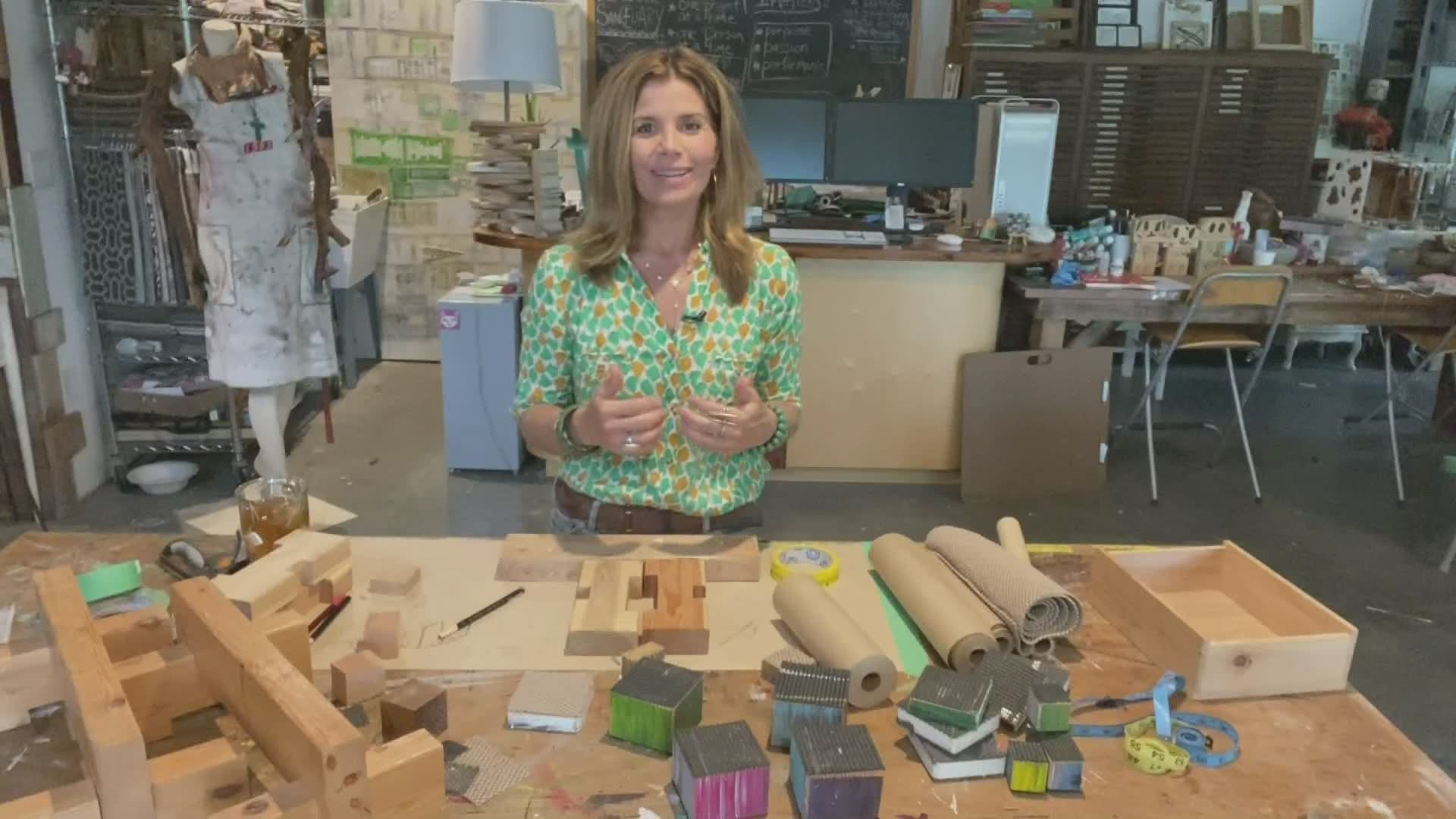 Michele talks about workshop helpers for you creative space this morning on 'Iowa Live'