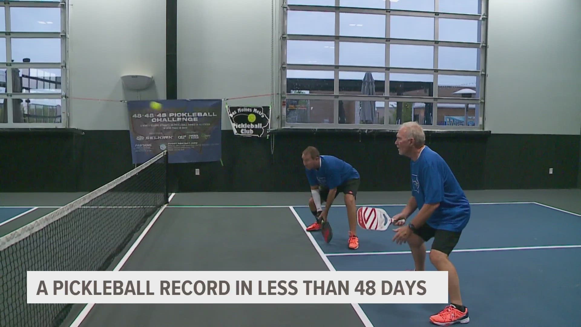 Dean Matt is trying to set the world record for fastest time to play a game of pickleball in all 48 continental U.S. states.