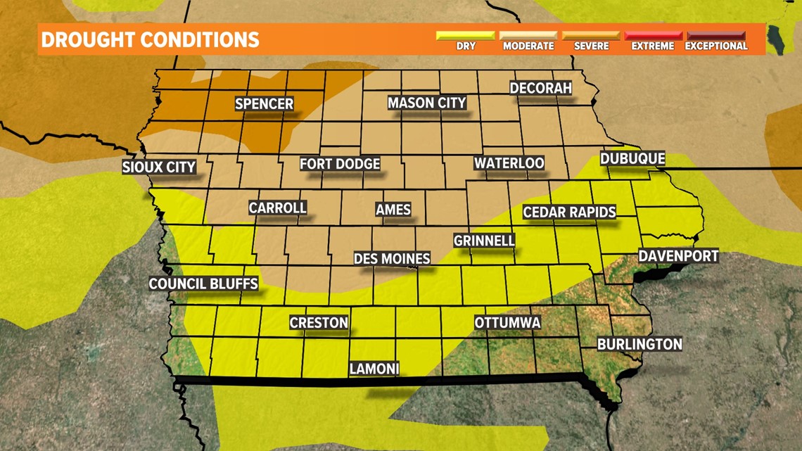 How dry is it in Iowa? A lack of rain is leading to drought
