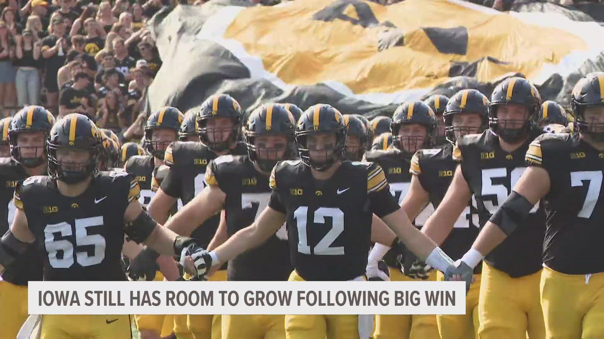 Iowa will take on Michigan State next at 6:30 p.m. Saturday on NBC.