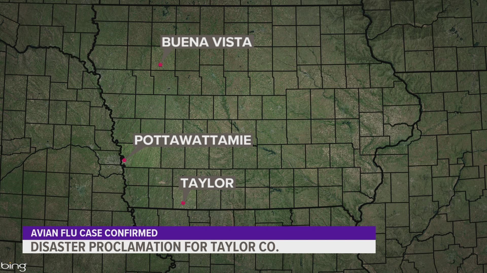 Cases have also been confirmed in Pottawatamie and Buena Vista counties.