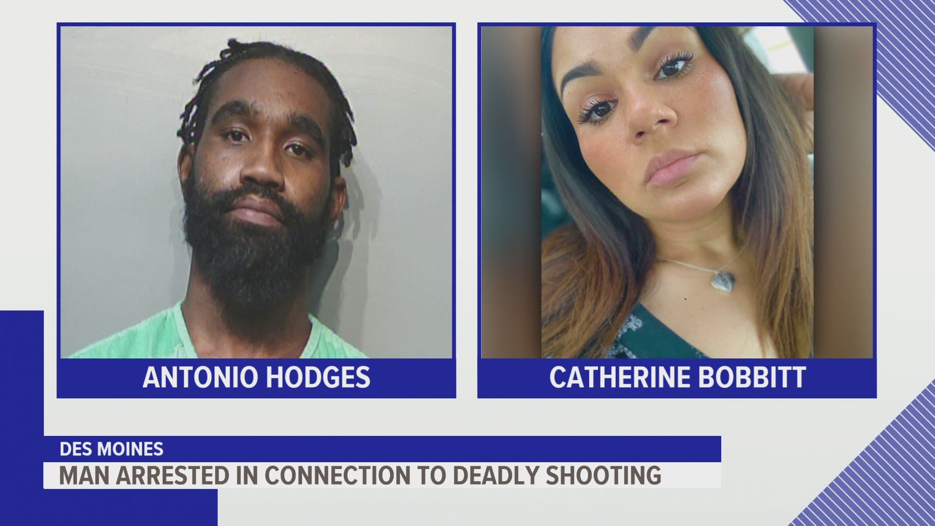 Antonio Markez Hodges has been charged with first-degree murder and intimidation with a dangerous weapon in the death of 33-year-old Catherine Bobbitt.