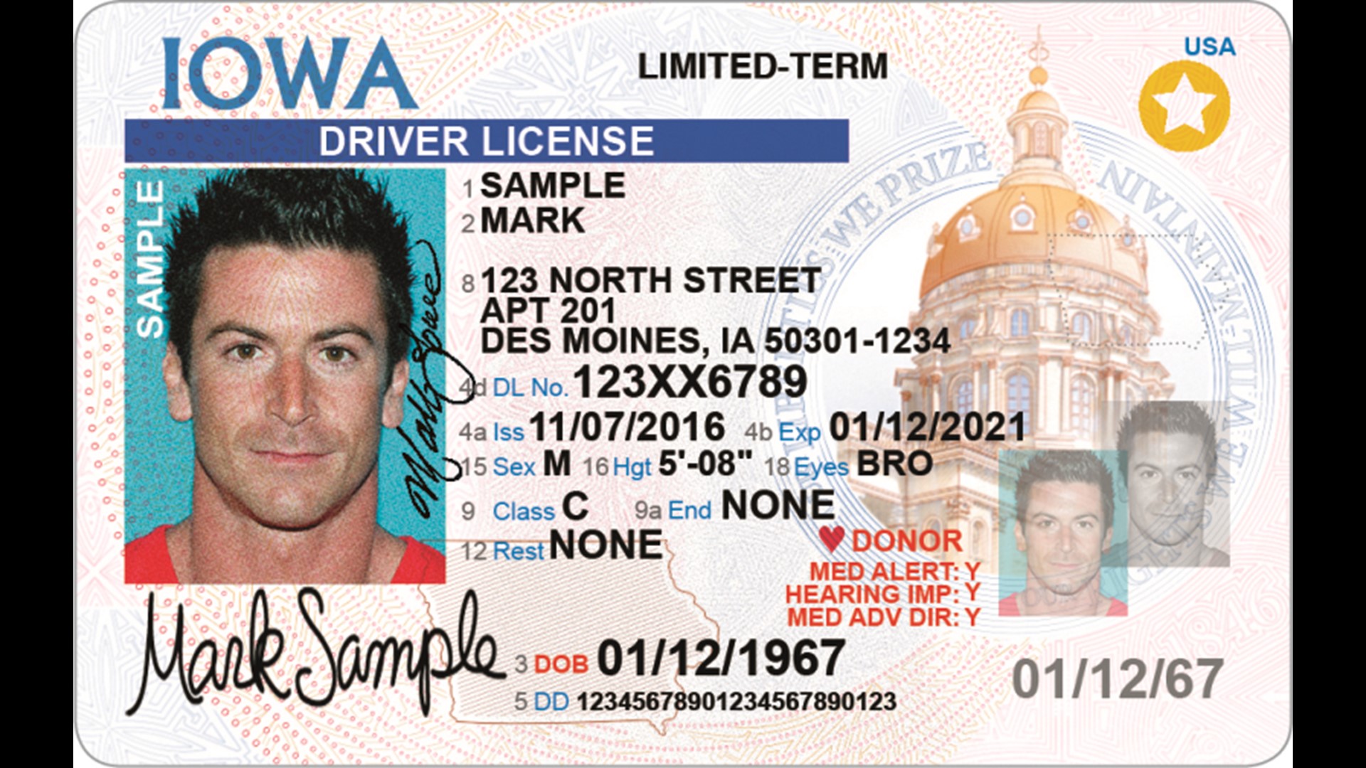 Iowa introduces new look to driver s licenses weareiowa com
