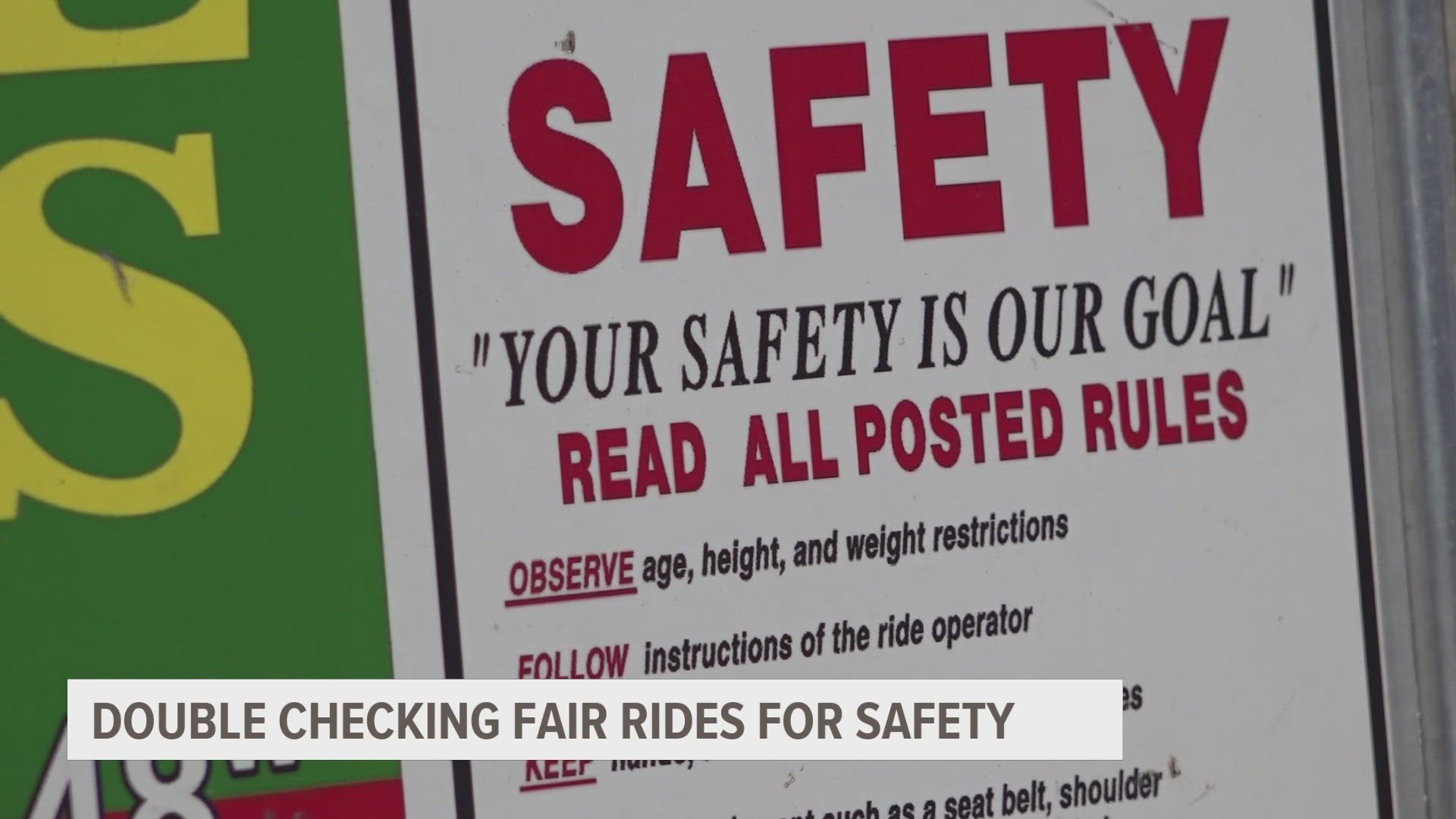 "If I am going to let my kids, I'm certainly going to let your kids ride it," said Wagner Consulting Group ride inspector Jonathan Brooks.