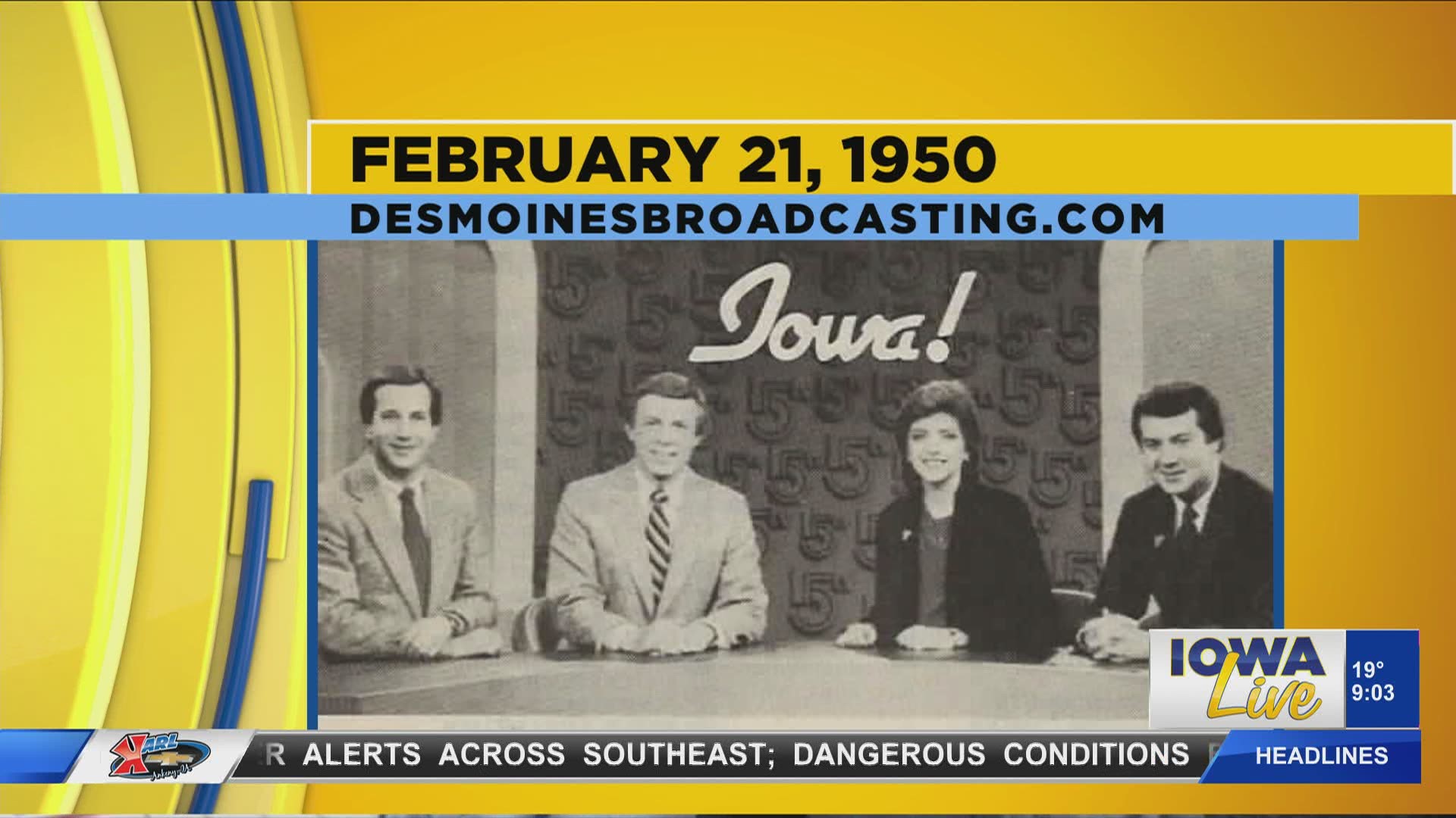 Professor Jeff Stein explains the history of the oldest TV station in Central Iowa, WOI