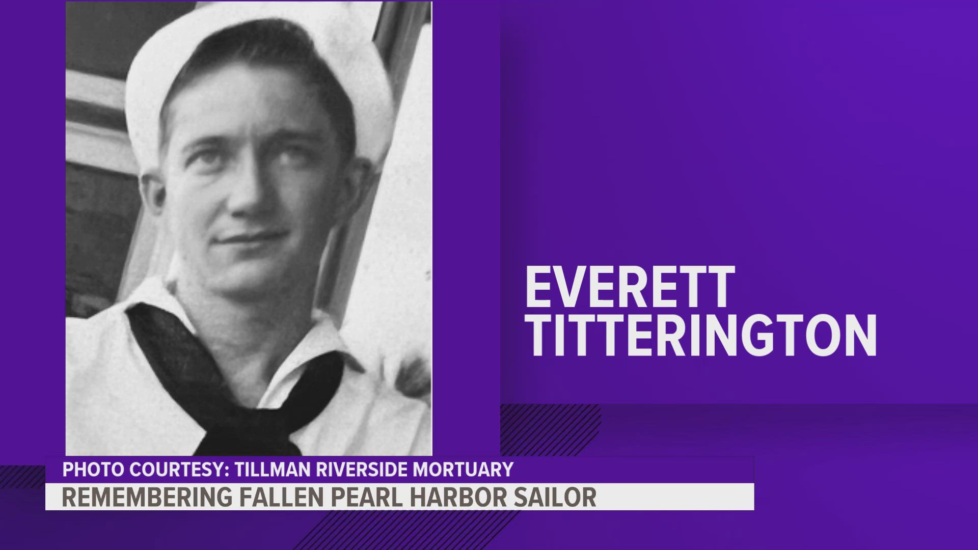 Everett Titterington will be buried at Riverside National Cemetery in Riverside, Calif.