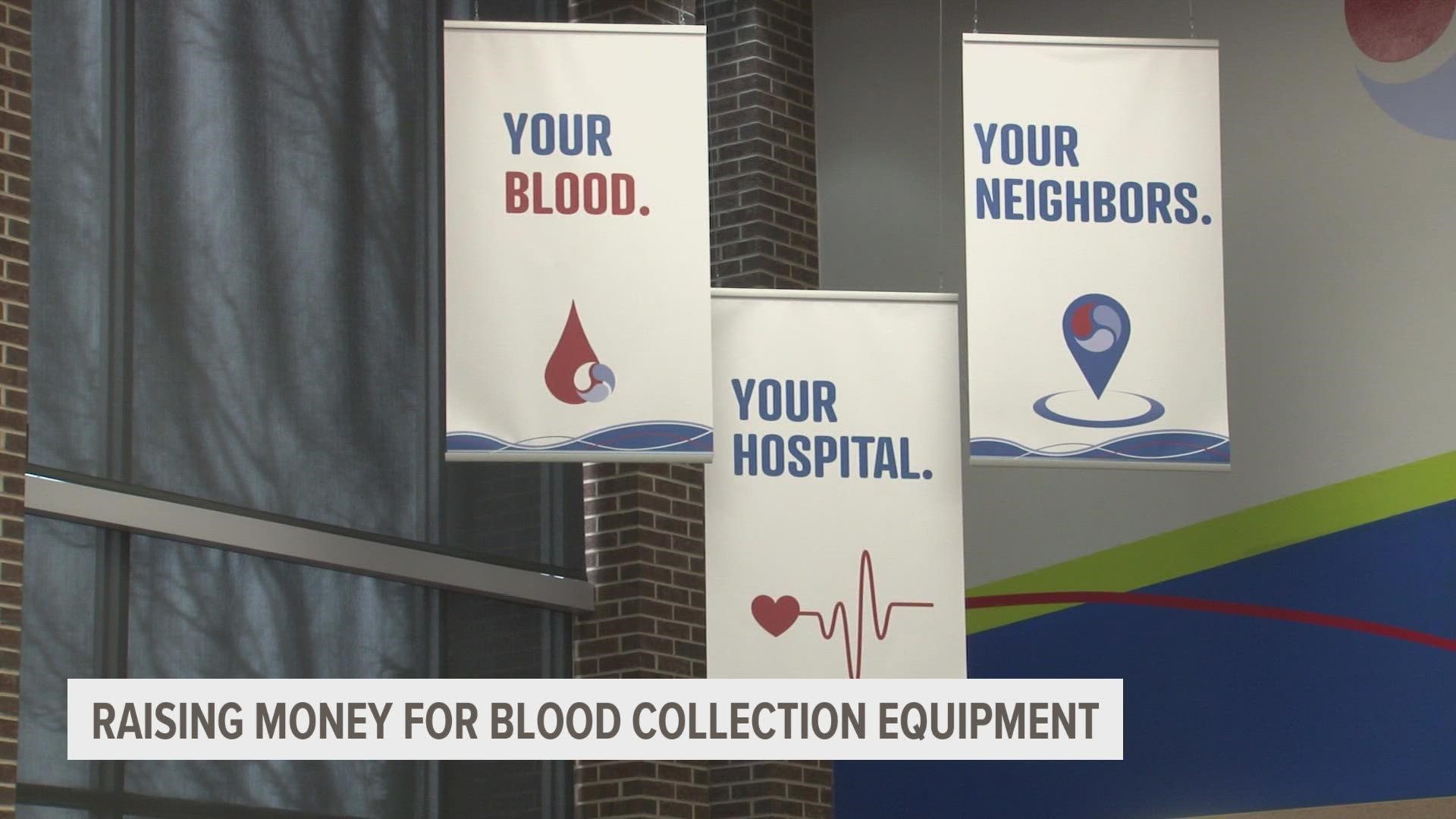 LifeServe Blood Center is raising money to send to Ukraine to help the country buy equipment that was destroyed in a warehouse.