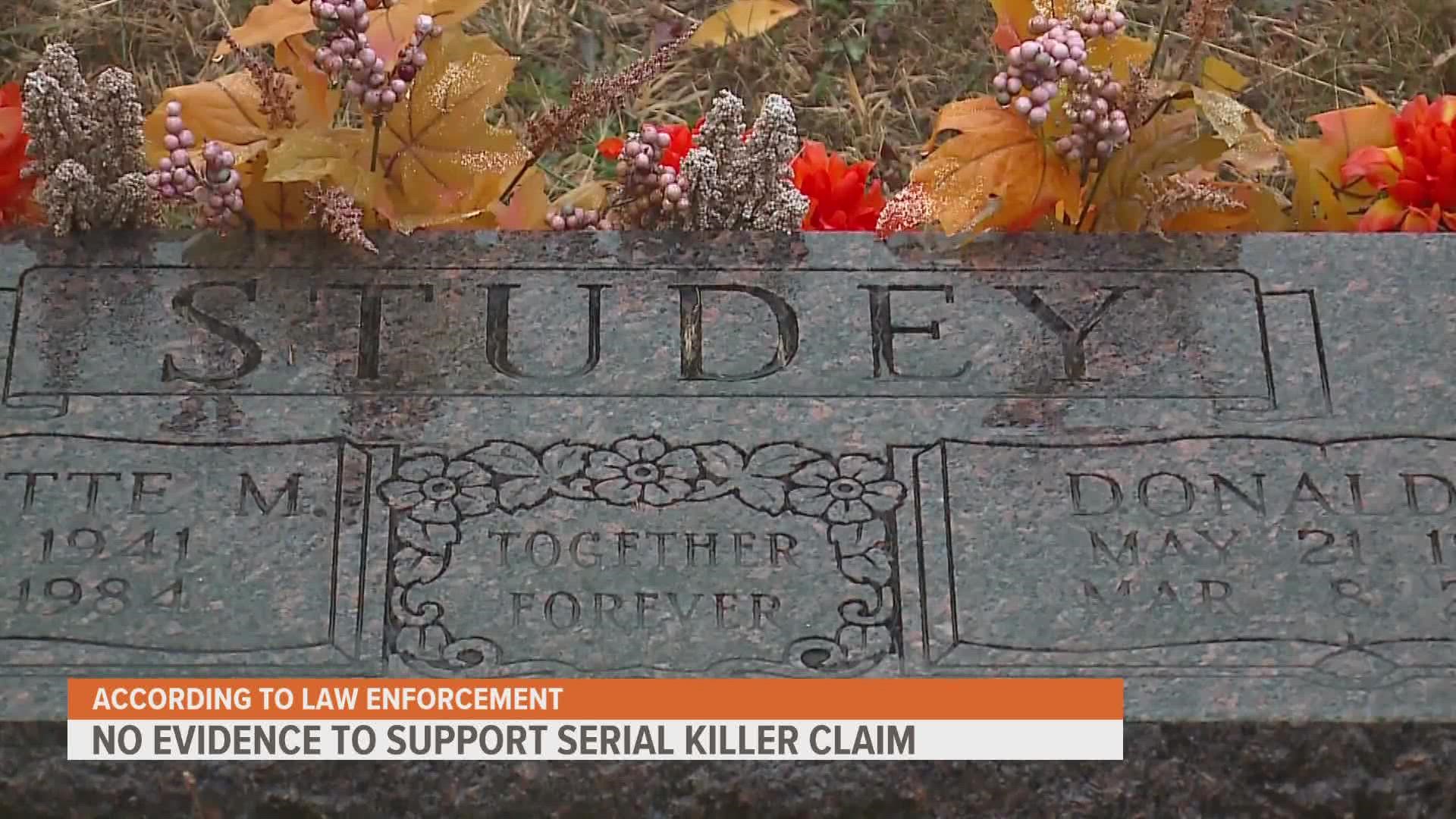 No evidence to support serial killer claim in Fremont County, police