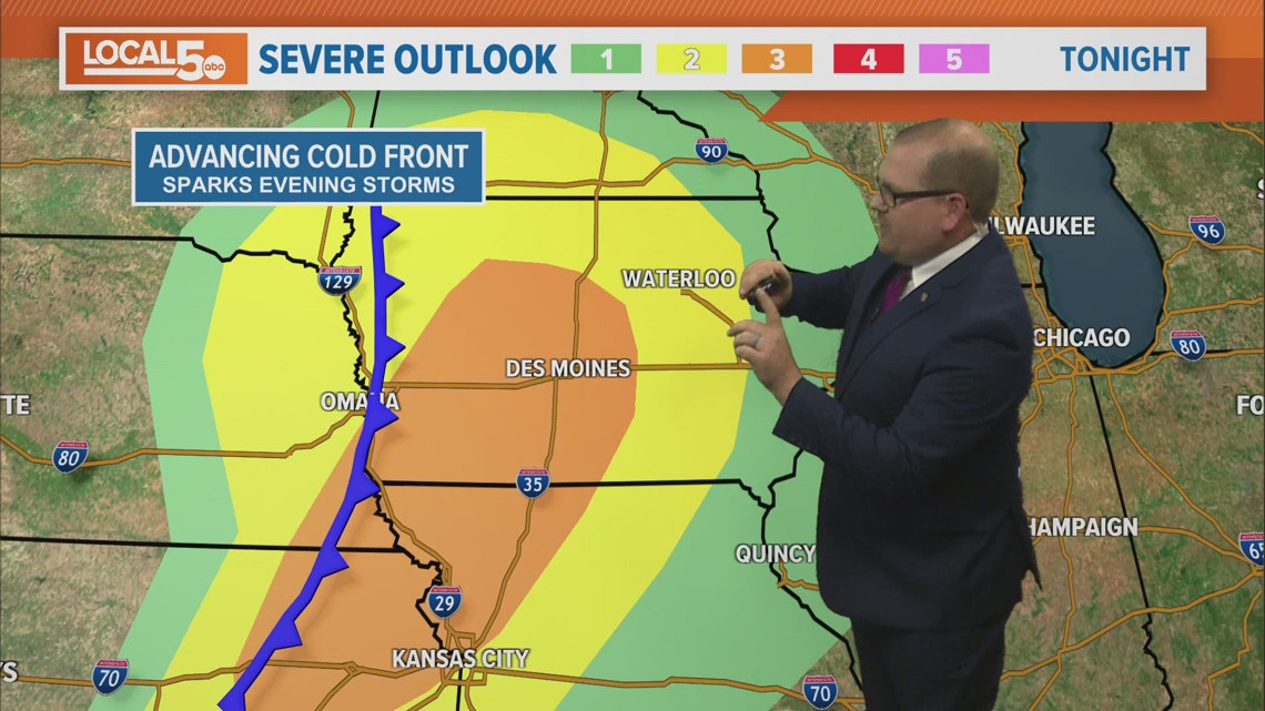 Severe storms line up for Central Iowa this evening | weareiowa.com