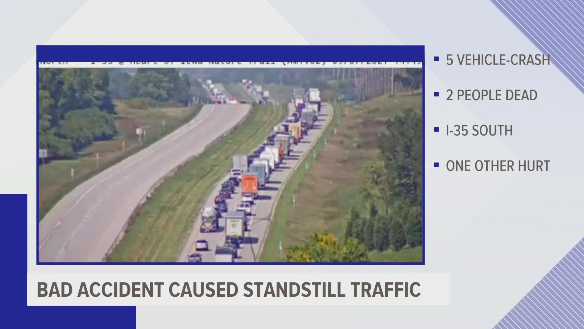 Multi vehicle Crash Reported Along I 35 Southbound Tuesday Weareiowa