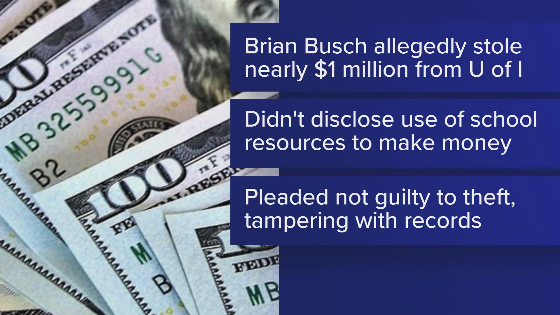 Brian Busch did not disclose use of school resources in order to make money.