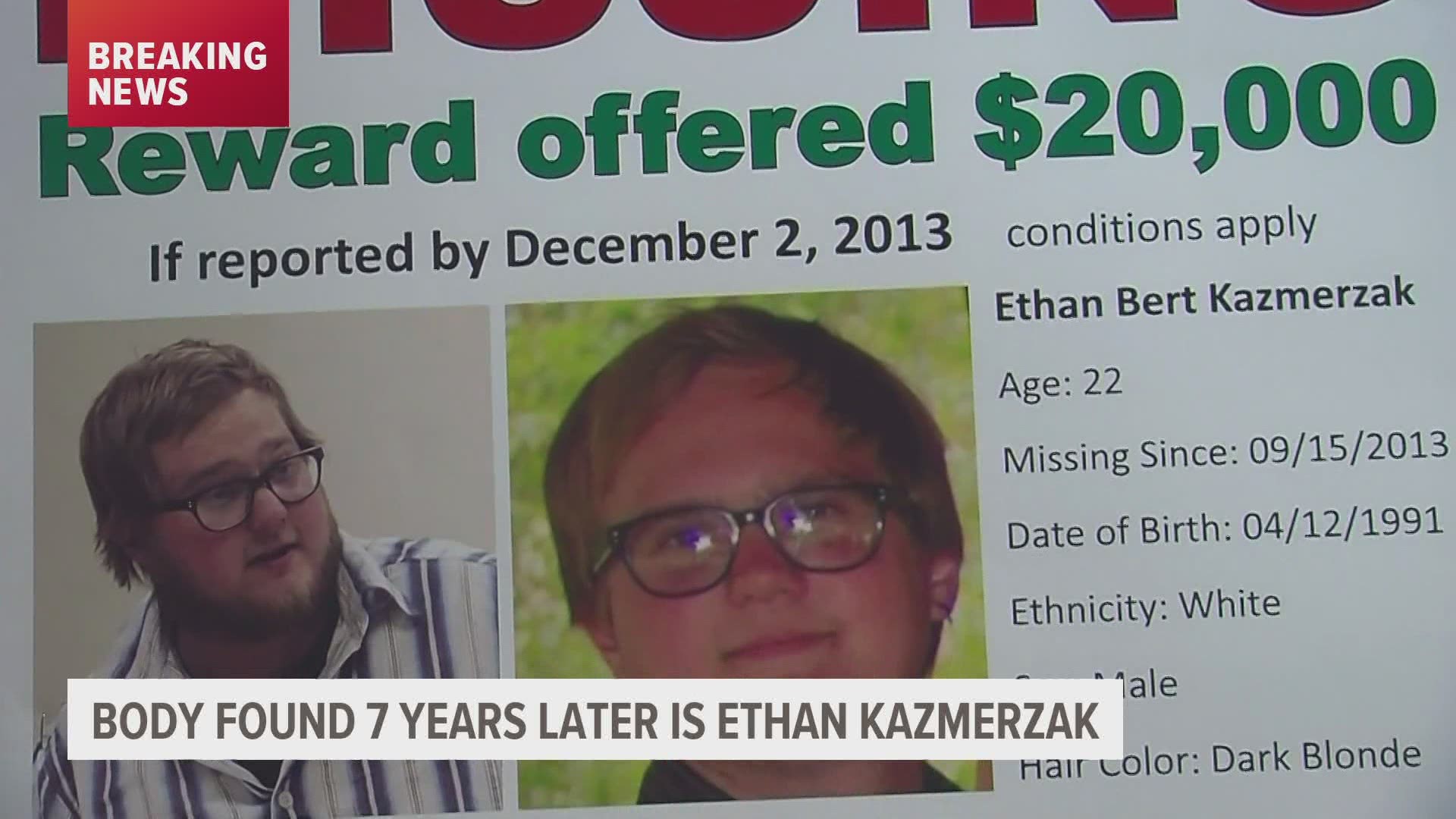 Kazmerzak was last seen in September 2013.