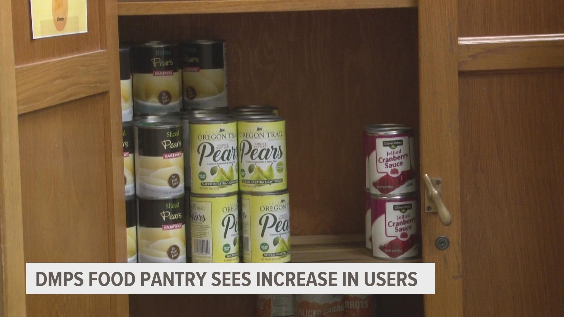 The pantry expanded from just serving students to serving the whole community back in December.