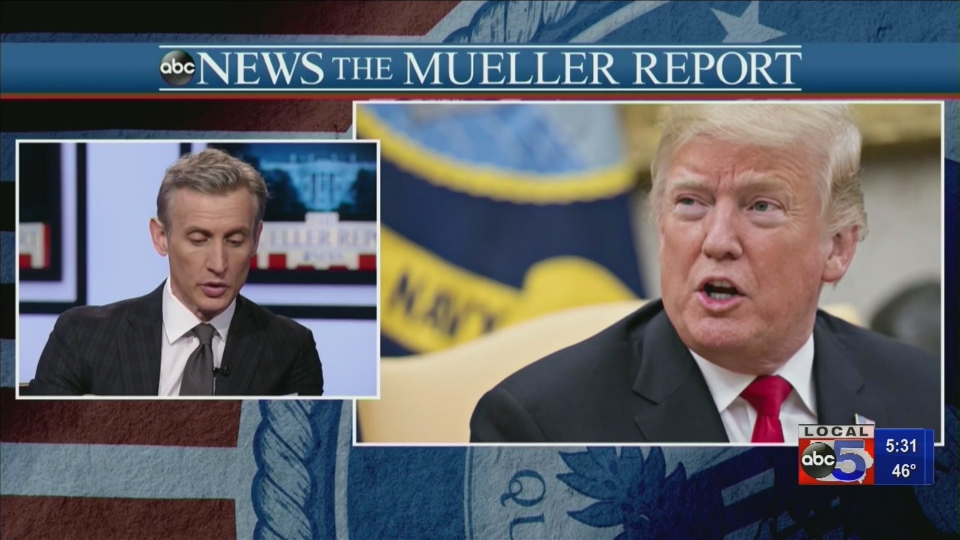 No collusion with Russia, that's the big news from the Mueller report.

The Attorney General William Barr determining from the report there was no obstruction of justice from the president.