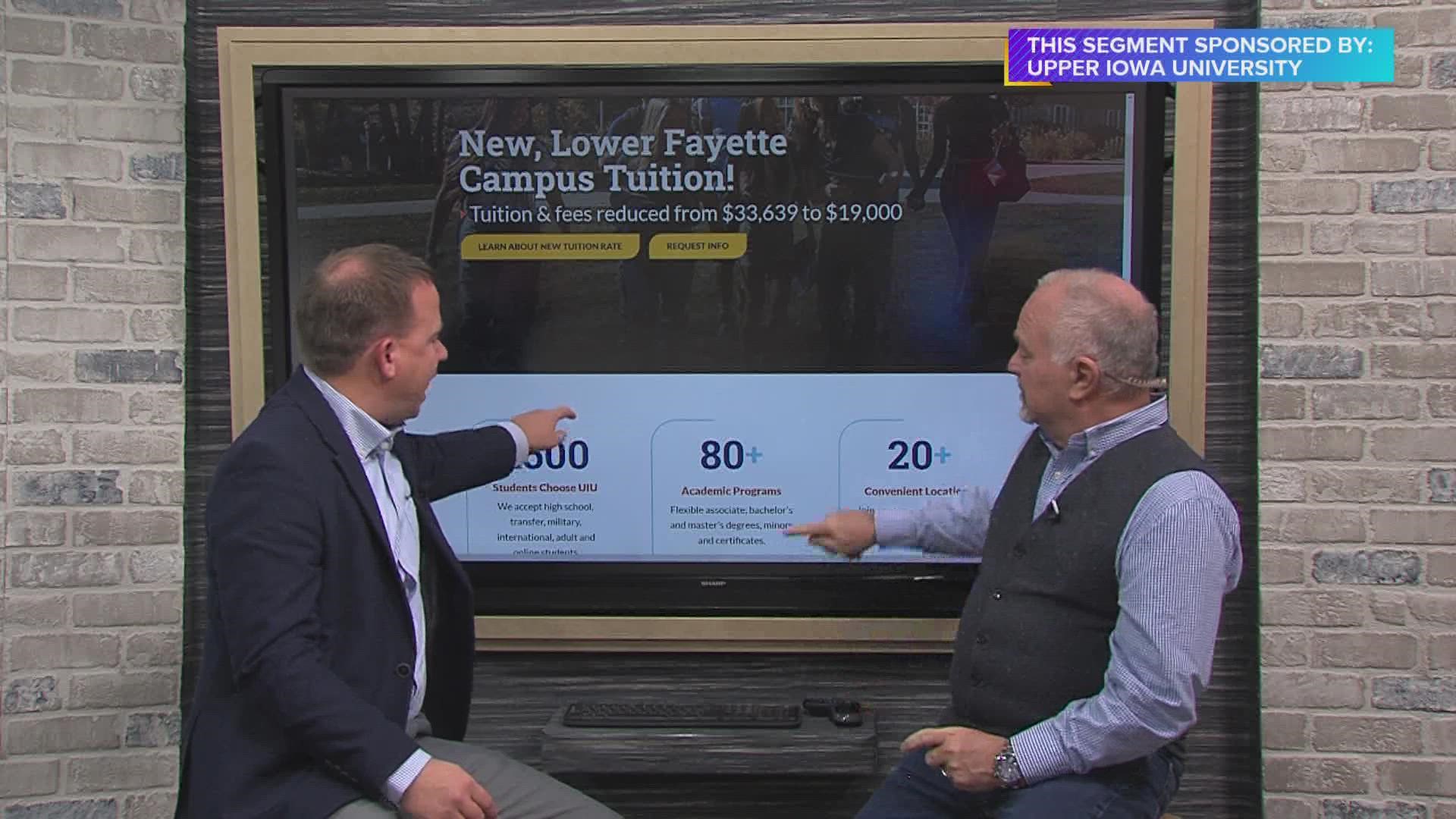 Upper Iowa University LOWERS tuition/fees by over 14K per year! Paid